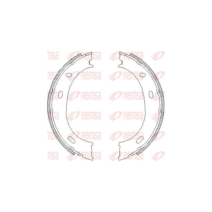 Stabdžių trinkelė, stovėjimo stabdys REMSA 4710.01