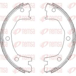Stabdžių trinkelė, stovėjimo stabdys REMSA 4712.00