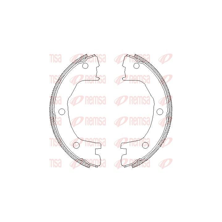 Stabdžių trinkelė, stovėjimo stabdys REMSA 4712.00