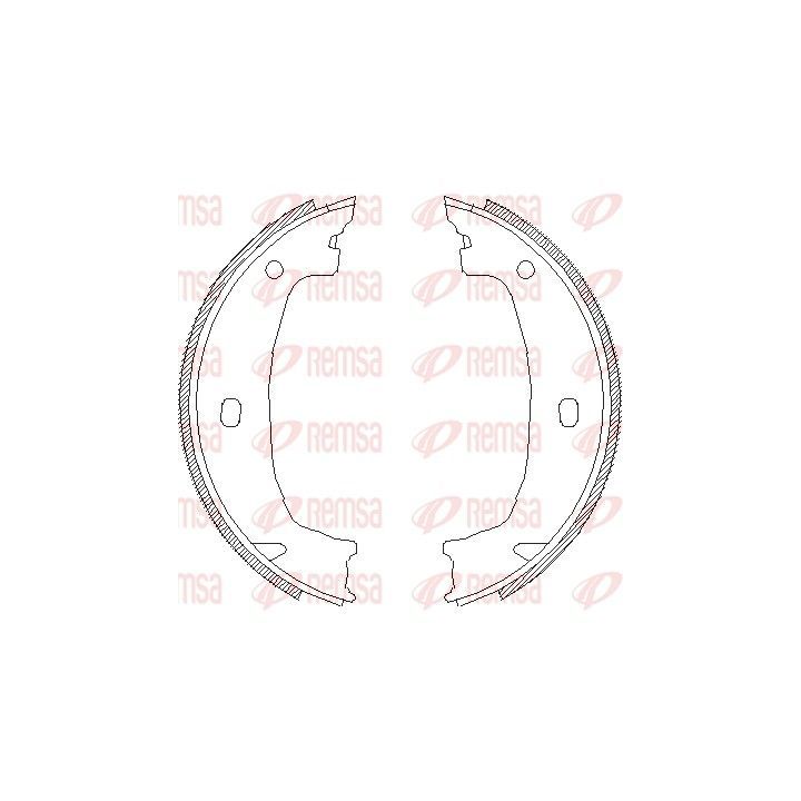 Stabdžių trinkelė, stovėjimo stabdys REMSA 4715.00