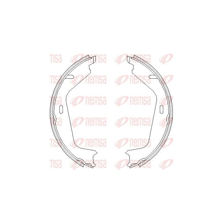 Stabdžių trinkelė, stovėjimo stabdys REMSA 4726.00