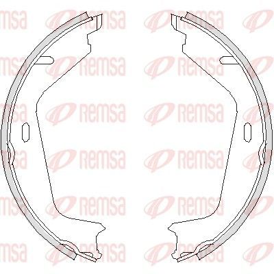 Stabdžių trinkelė, stovėjimo stabdys REMSA 4726.00