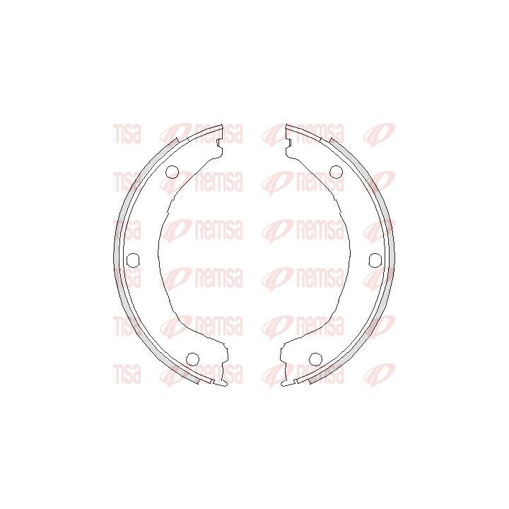 Stabdžių trinkelė, stovėjimo stabdys REMSA 4730.00