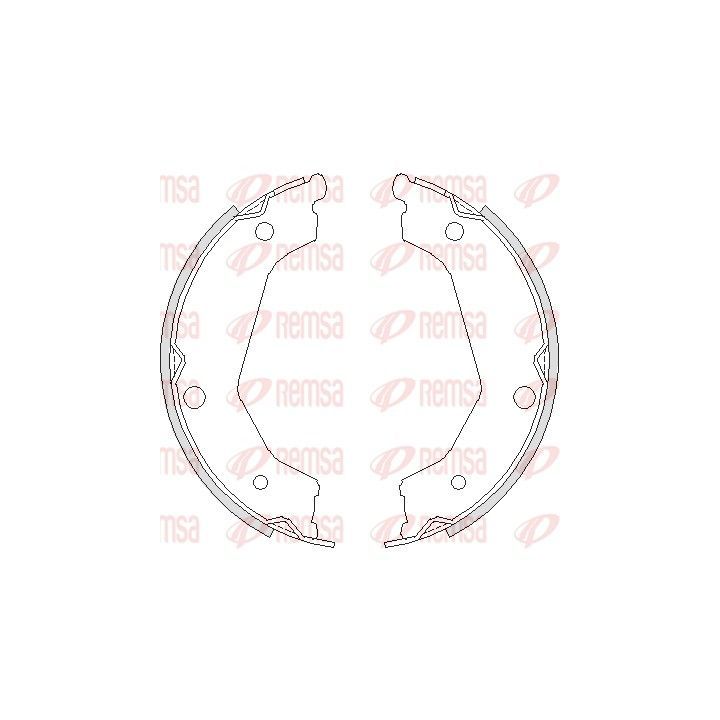 Stabdžių trinkelė, stovėjimo stabdys REMSA 4732.00