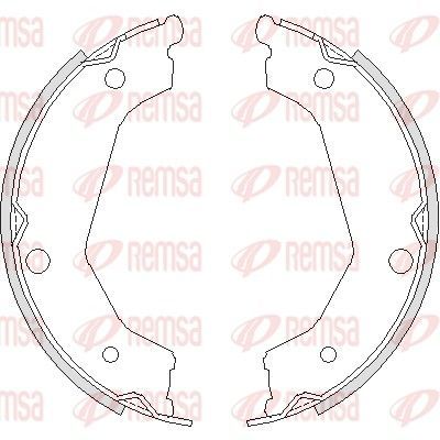 Stabdžių trinkelė, stovėjimo stabdys REMSA 4732.00