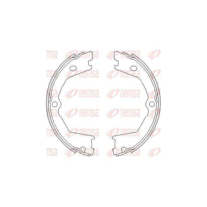 Stabdžių trinkelė, stovėjimo stabdys REMSA 4733.00