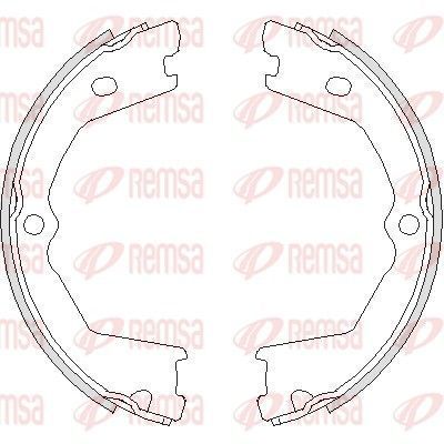 Stabdžių trinkelė, stovėjimo stabdys REMSA 4733.00