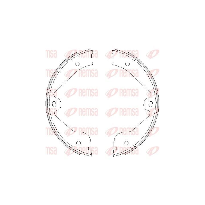 Stabdžių trinkelė, stovėjimo stabdys REMSA 4735.00