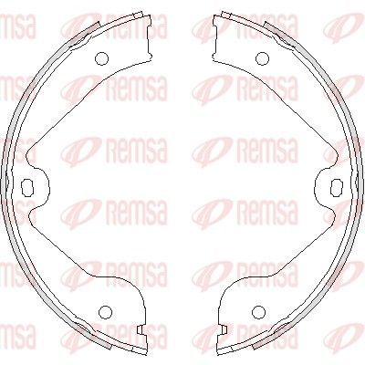 Stabdžių trinkelė, stovėjimo stabdys REMSA 4735.00
