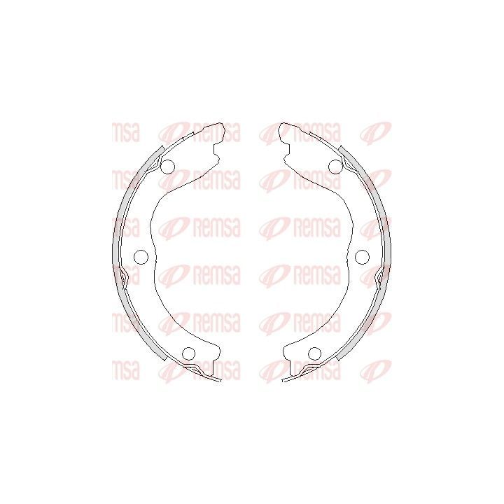 Stabdžių trinkelė, stovėjimo stabdys REMSA 4736.00