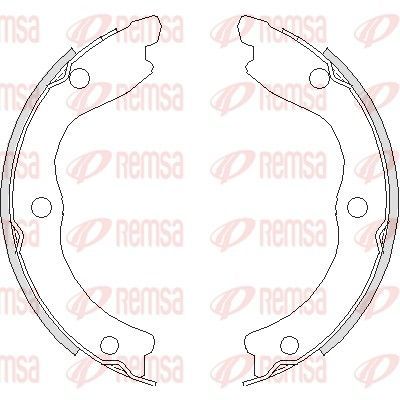 Stabdžių trinkelė, stovėjimo stabdys REMSA 4736.00