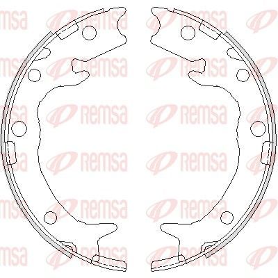 Stabdžių trinkelė, stovėjimo stabdys REMSA 4737.00