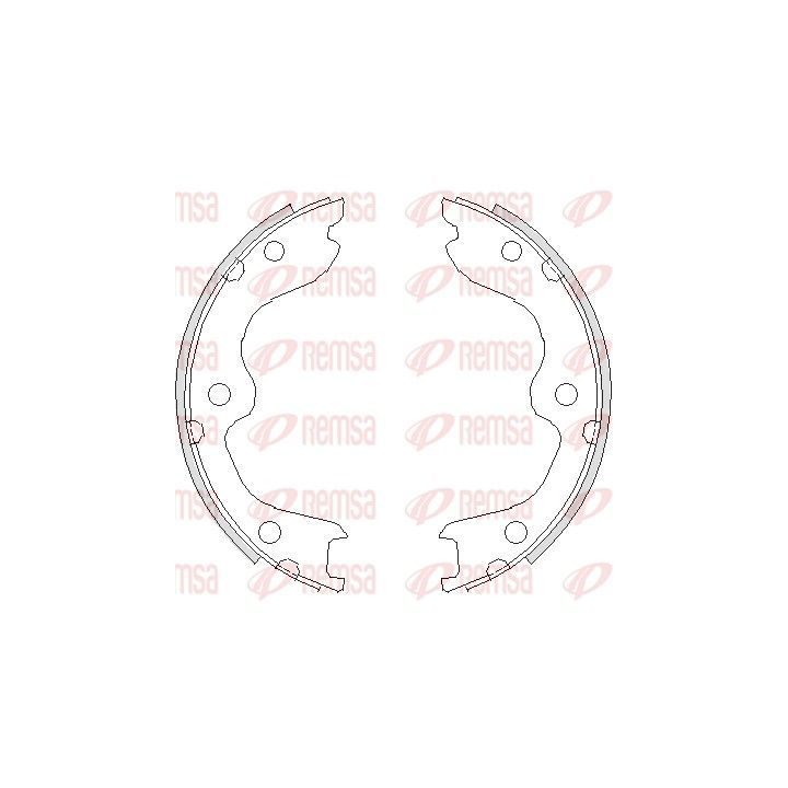 Stabdžių trinkelė, stovėjimo stabdys REMSA 4738.00