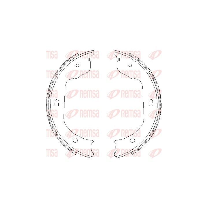 Stabdžių trinkelė, stovėjimo stabdys REMSA 4740.00