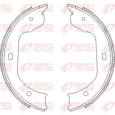 Stabdžių trinkelė, stovėjimo stabdys REMSA 4740.00