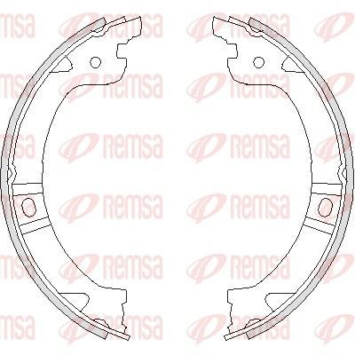 Stabdžių trinkelė, stovėjimo stabdys REMSA 4744.00