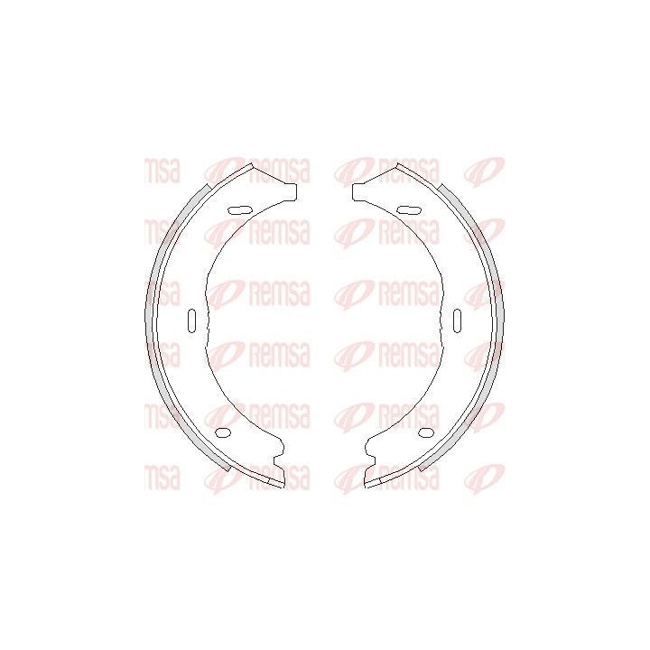 Stabdžių trinkelė, stovėjimo stabdys REMSA 4745.00