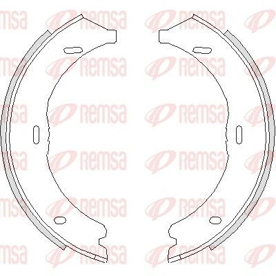 Stabdžių trinkelė, stovėjimo stabdys REMSA 4745.00