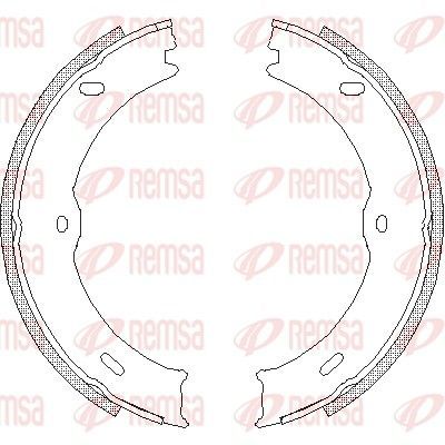Stabdžių trinkelė, stovėjimo stabdys REMSA 4746.00