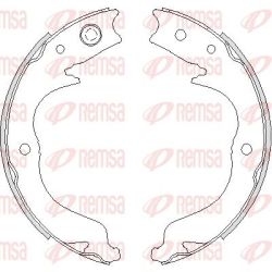 Stabdžių trinkelė, stovėjimo stabdys REMSA 4748.00