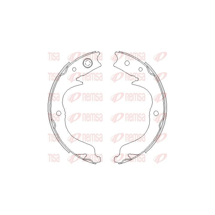 Stabdžių trinkelė, stovėjimo stabdys REMSA 4748.00