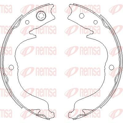 Stabdžių trinkelė, stovėjimo stabdys REMSA 4748.00