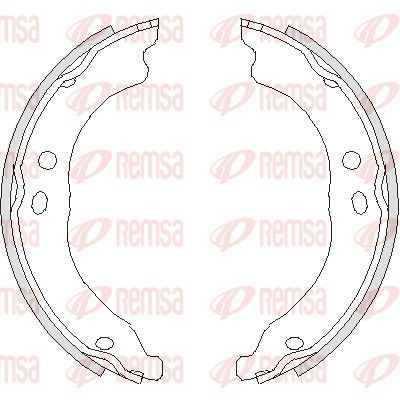 Stabdžių trinkelė, stovėjimo stabdys REMSA 4750.00