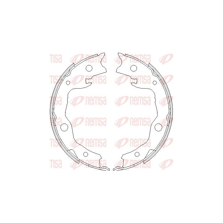 Stabdžių trinkelė, stovėjimo stabdys REMSA 4752.00