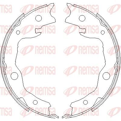 Stabdžių trinkelė, stovėjimo stabdys REMSA 4752.00