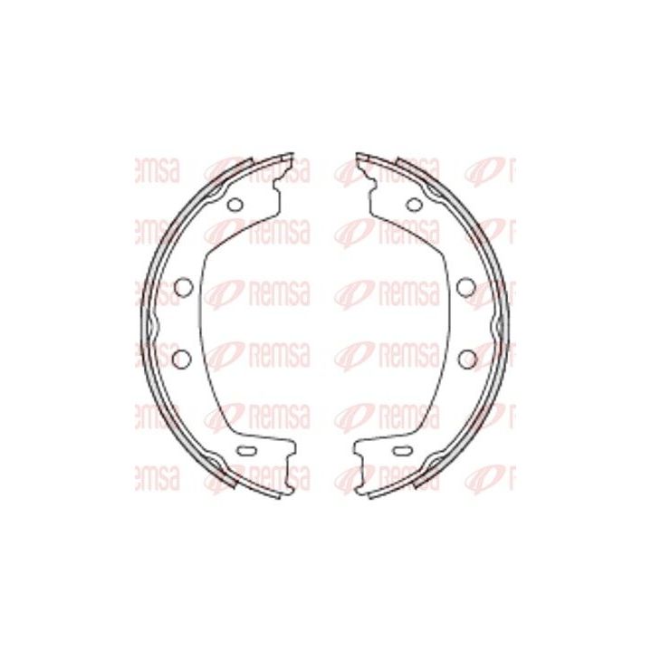 Stabdžių trinkelė, stovėjimo stabdys REMSA 4755.00