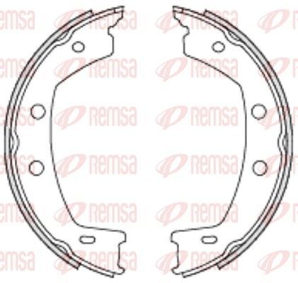 Stabdžių trinkelė, stovėjimo stabdys REMSA 4755.00
