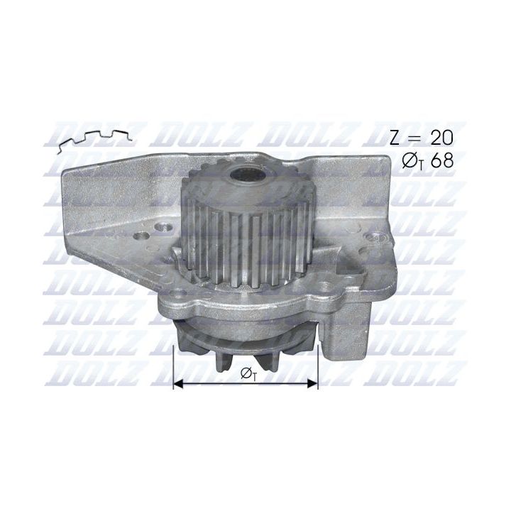 Vandens siurblys, variklio aušinimas DOLZ C118