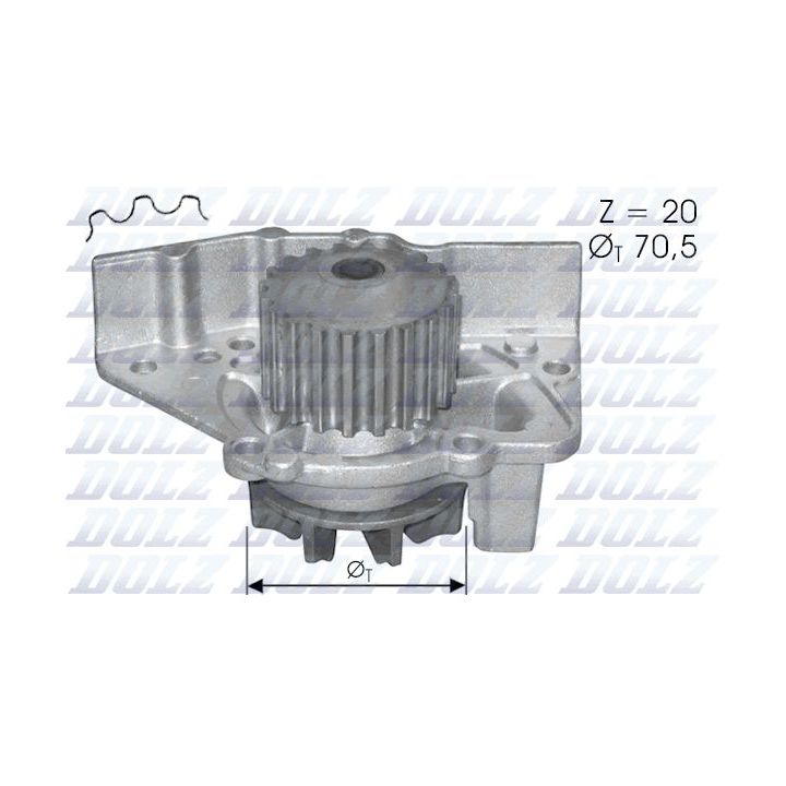 Vandens siurblys, variklio aušinimas DOLZ C119