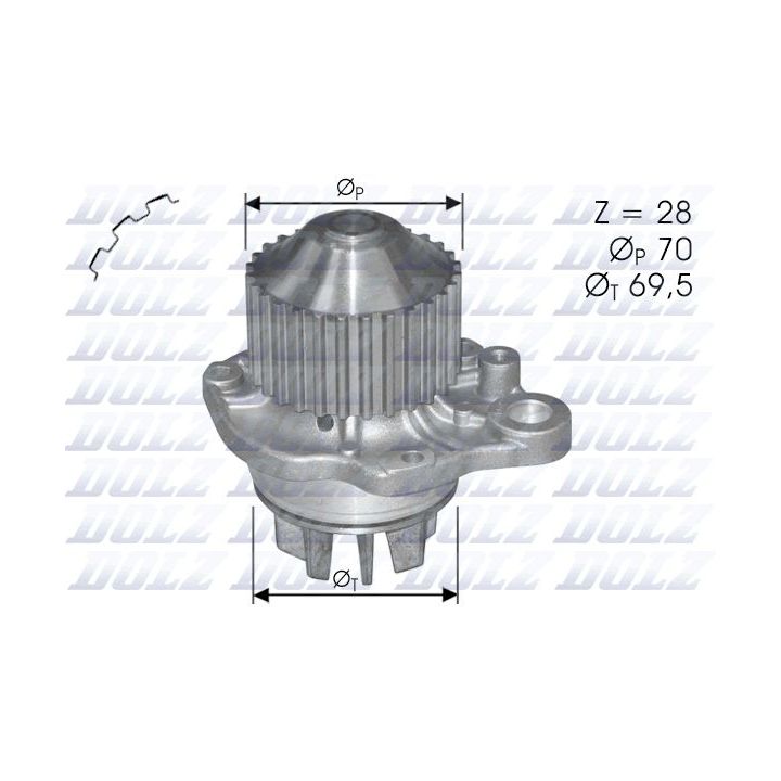 Vandens siurblys, variklio aušinimas DOLZ C121