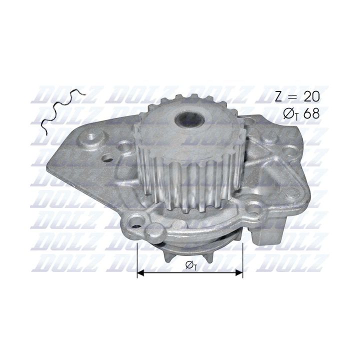 Vandens siurblys, variklio aušinimas DOLZ N206