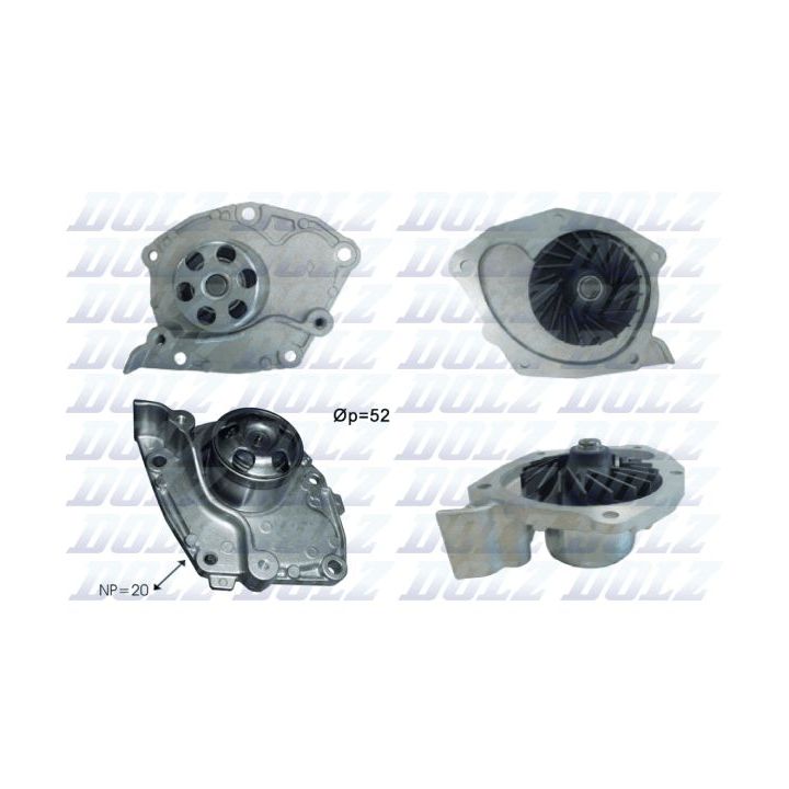 Vandens siurblys, variklio aušinimas DOLZ R232