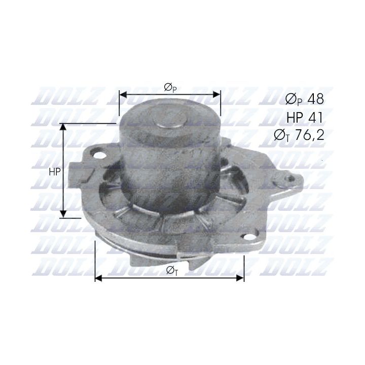 Vandens siurblys, variklio aušinimas DOLZ S314
