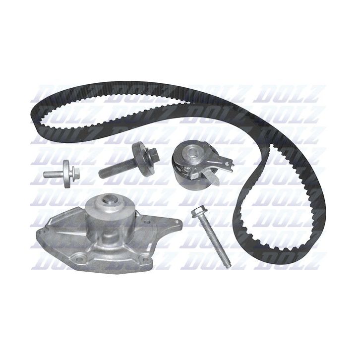 Vandens siurblio ir paskirstymo diržo komplektas DOLZ KD004