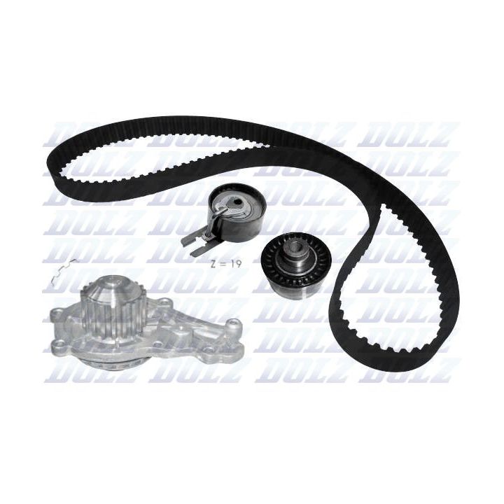 Vandens siurblio ir paskirstymo diržo komplektas DOLZ KD016