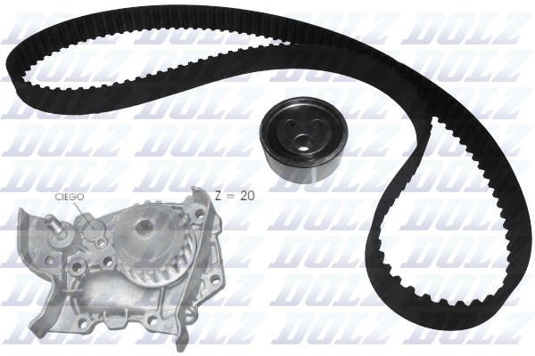 Vandens siurblio ir paskirstymo diržo komplektas DOLZ KD017