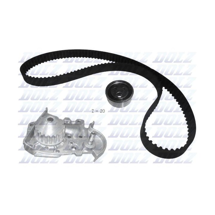 Vandens siurblio ir paskirstymo diržo komplektas DOLZ KD018