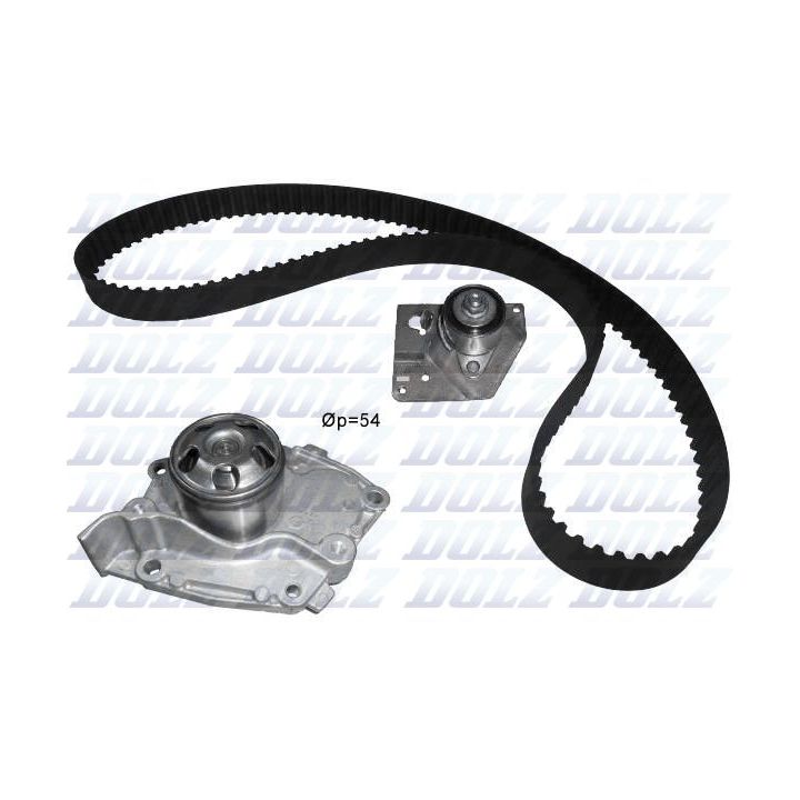 Vandens siurblio ir paskirstymo diržo komplektas DOLZ KD027