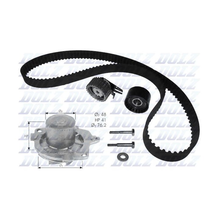 Vandens siurblio ir paskirstymo diržo komplektas DOLZ KD045