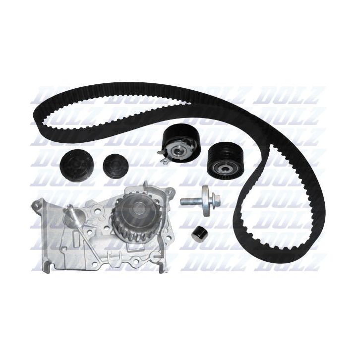 Vandens siurblio ir paskirstymo diržo komplektas DOLZ KD046