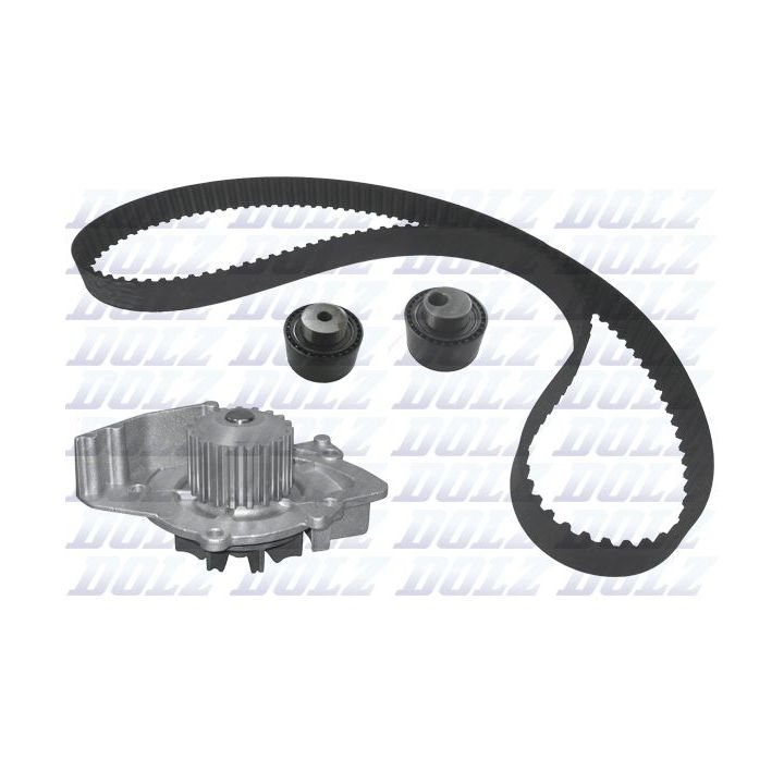 Vandens siurblio ir paskirstymo diržo komplektas DOLZ KD076