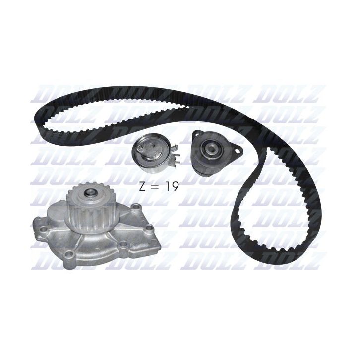 Vandens siurblio ir paskirstymo diržo komplektas DOLZ KD115