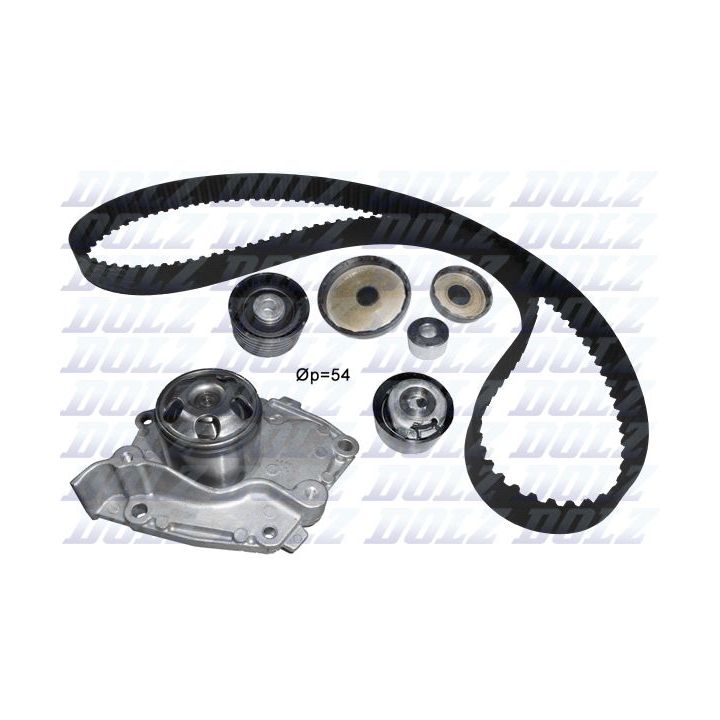 Vandens siurblio ir paskirstymo diržo komplektas DOLZ KD117