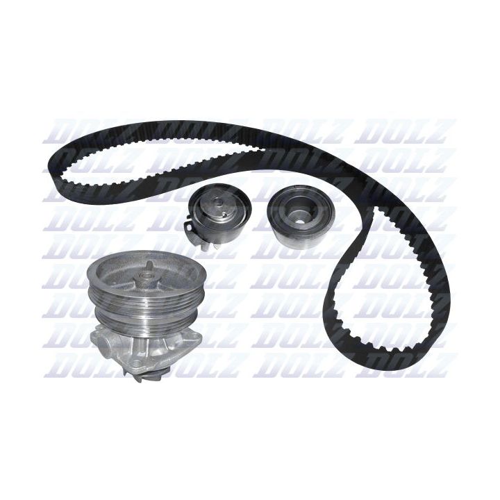 Vandens siurblio ir paskirstymo diržo komplektas DOLZ KD126