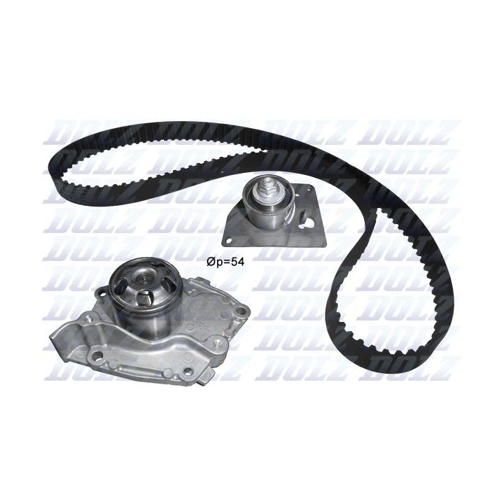 Vandens siurblio ir paskirstymo diržo komplektas DOLZ KD128