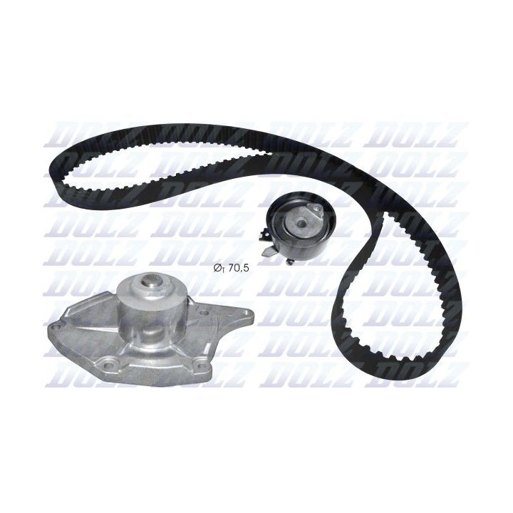 Vandens siurblio ir paskirstymo diržo komplektas DOLZ KD133